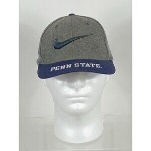 Vintage Nike Swoosh Penn State Embroidered Wool Snapback Hat Cap OS F279